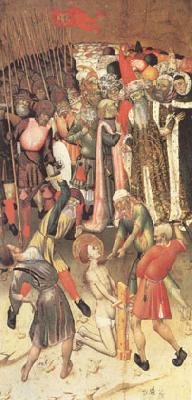 MARTORELL, Bernat (Bernardo) Two Scenes from the Legend of ST.George The Flagellation The Saint Dragged through the City (mk05) Germany oil painting art